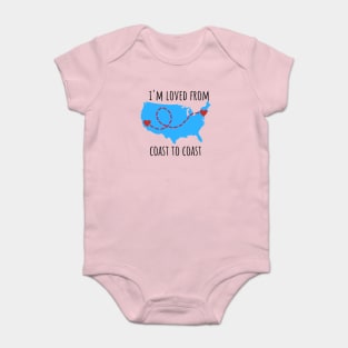 West Coast to East Coast Bicoastal Gift Baby Bodysuit